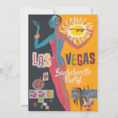 Vintage Las Vegas vrijgezellenfeest weekendfeest Kaart (Voorkant)