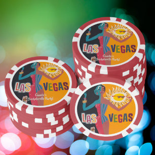 Vintage Las Vegas vrijgezellenfeestje Poker Chips