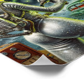 Vintage Laser Beam Pin-Up Poster (Hoek)