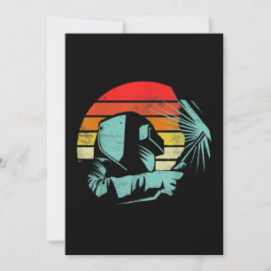 Vintage lassen Helmet Silhouette Gifts  Las Aankondiging