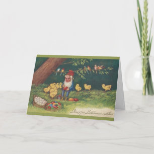Vintage Latvian Easter Greeting Card Feestdagen Kaart