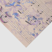 Vintage lavendeblad Muziek ontkoppelen Tissuepapier