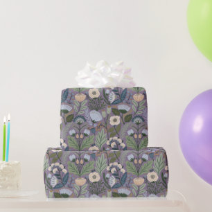 Vintage lavendel botanisch bloemmotief cadeaupapier
