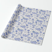 vintage lavendel inpakpapier  (Uitgerold)