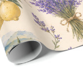 vintage lavendel inpakpapier  (Rol Hoek)