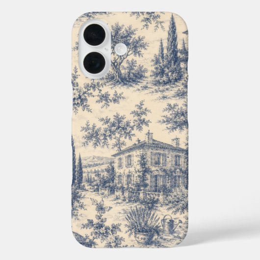vintage lavendel iPhone 16 hoesje (Achterkant)
