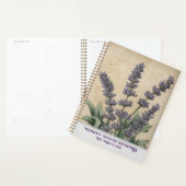 Vintage Lavendel Kruidige Keuken & Recept Planner (Display)