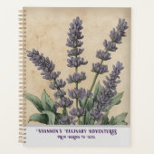 Vintage Lavendel Kruidige Keuken & Recept Planner (Voorkant)