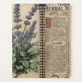 Vintage Lavendel Kruidige Keuken & Recept Planner (Achterkant)