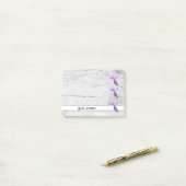 Vintage Lavendelblüte Klebezettel Post-it® Notes (Op bureau)