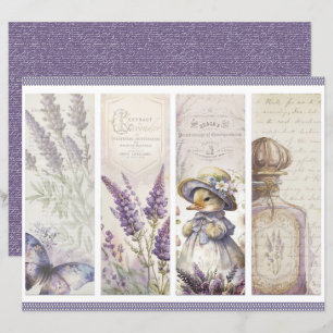 Vintage lavendelpapiervel