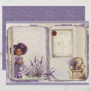 Vintage lavendelpapiervel