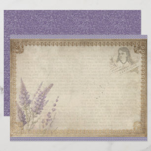Vintage lavendelpapiervel