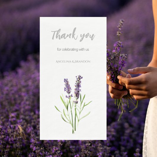 Vintage lavender - Thank you for weddings Servet