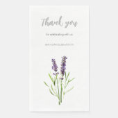 Vintage lavender - Thank you for weddings Servet (Voorkant)