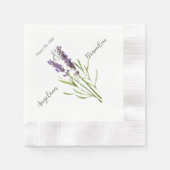 Vintage lavender voor bruiloft servetten (Voorkant)