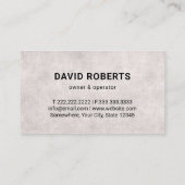 Vintage Lawn Care Logo Professional Landscaping Visitekaartje (Achterkant)