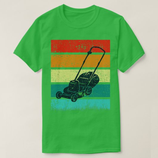 Vintage Lawn Mower T-shirt (Design voorkant)