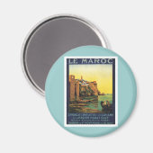 Vintage Le Maroc Marokko Magneet (Voorkant / Achterkant)