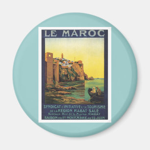 Vintage Le Maroc Marokko Magneet