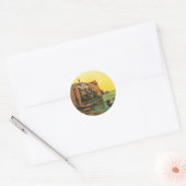 Vintage Le Maroc Marokko Ronde Sticker (Envelop)