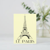 vintage le paris briefkaart (Staand voorkant)