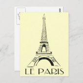 vintage le paris briefkaart (Voorkant / Achterkant)