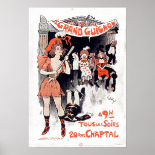 Vintage Le Théâtre du Grand-Guignol Poster