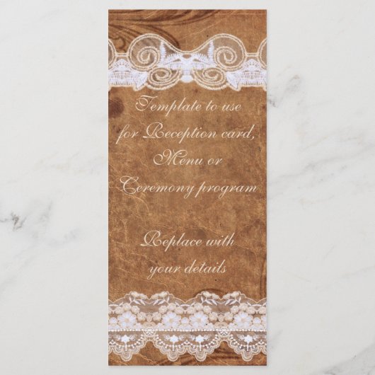 Vintage leder- en lakprogramma-rackKaart Programmakaart (Achterkant)