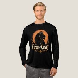 Vintage Leeuw King Of Cool Kroon Grafisch Tri-Blend Shirt