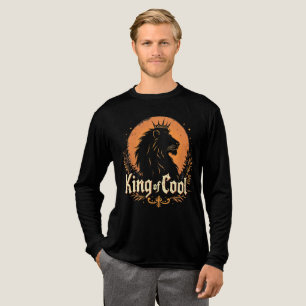 Vintage Leeuw King Of Cool Kroon Grafisch Tri-Blend Shirt