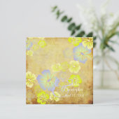 Vintage/Leis/Luau/hibiscusWedding-uitnodigingen Kaart (Staand voorkant)