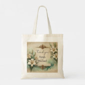 vintage lelies trouw tas  (Achterkant)