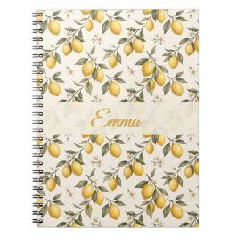Vintage Lemon Blossom – Elegante Botanische Citroe Notitieboek