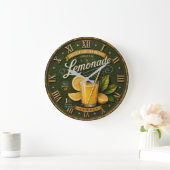 Vintage Lemonade Rustic Fresh Lemon Farmhouse Grote Klok (Huis)