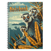 Vintage Lemur Notitieboek (Voorkant)