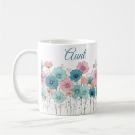 Vintage lente bloemen voor tante koffiemok