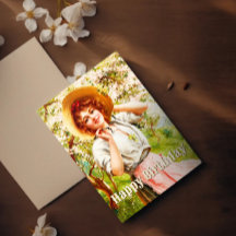 Vintage Lente Emile Vernon Bloemige Verjaardag