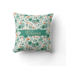 Vintage Lente Groen Bloemmotief Persoonlijk