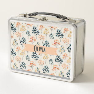Vintage Lente Oranje en Groene Botanische Naam