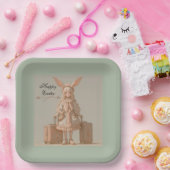 Vintage Lente, Papieren Bordje (Feest)