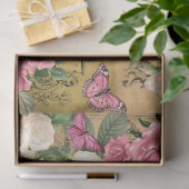 vintage lente tissuepapier (Geschenk)