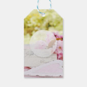 Vintage lenteslantaarnlantaarnplant cadeaulabel (Achterkant)