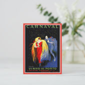 Vintage Leonetto Cappiello carnavalesporto Briefkaart (Staand voorkant)