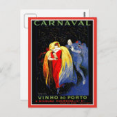 Vintage Leonetto Cappiello carnavalesporto Briefkaart (Voorkant / Achterkant)