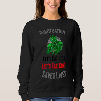 Vintage Lets Eat Kids Punctuation Zombie Trui