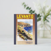 Vintage Levanto Genova Italië Toerisme Briefkaart (Staand voorkant)