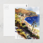 Vintage Levanto Genova Italië Toerisme Briefkaart (Voorkant / Achterkant)