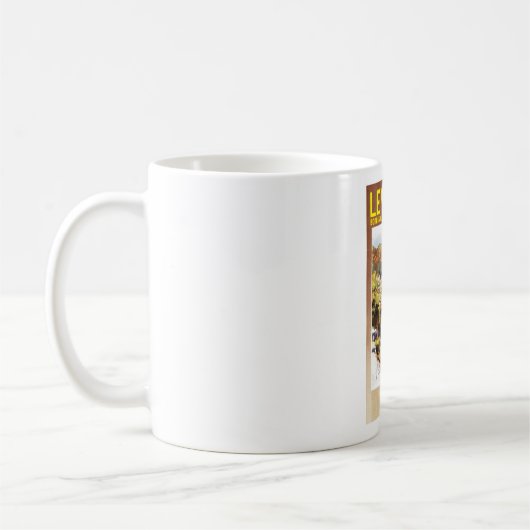 Vintage Levanto Genova Italië Toerisme Koffiemok (Links)