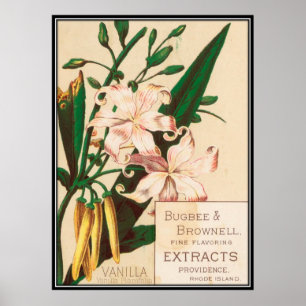 Vintage : levensmiddelen adverteren - poster